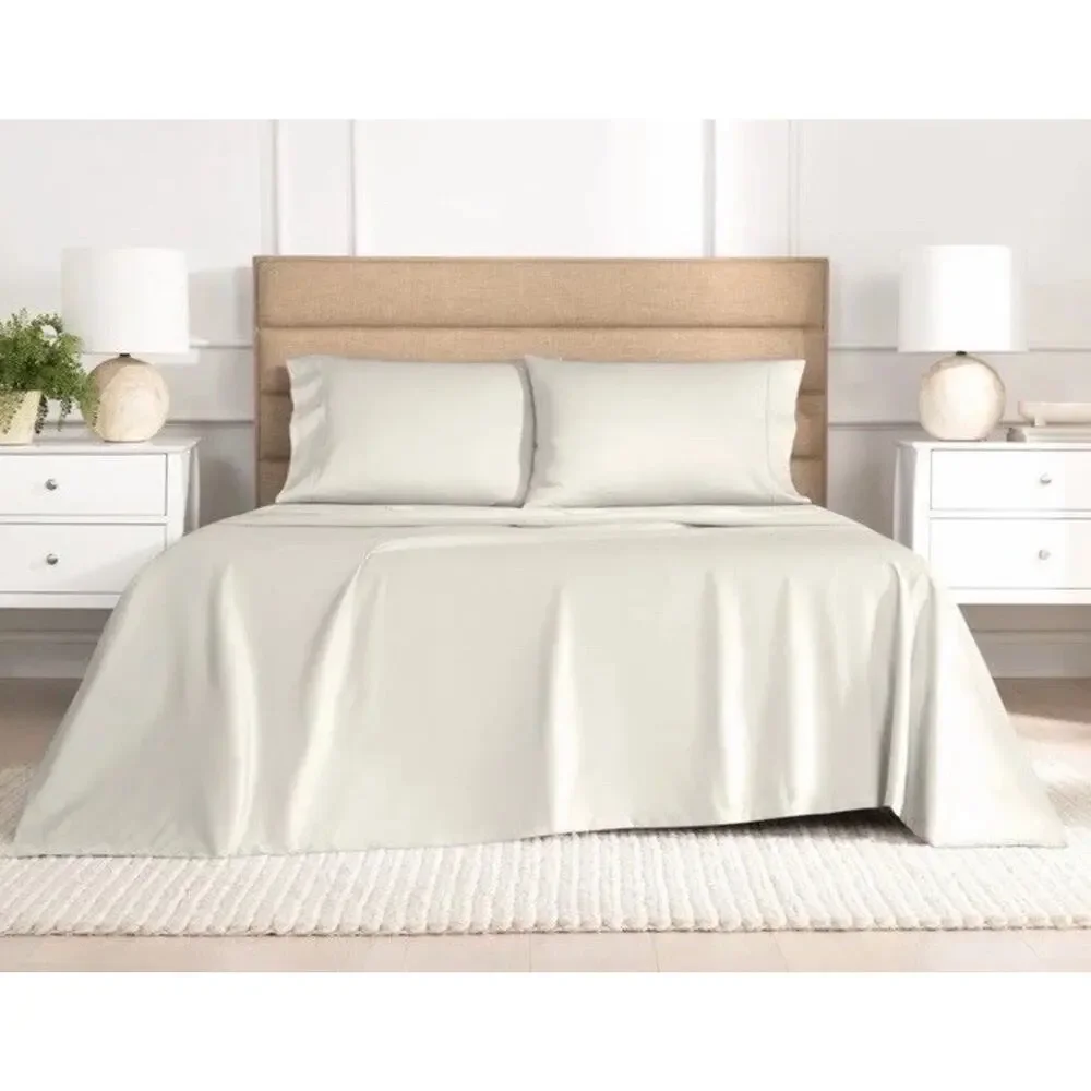 Serene Sleep Ivory 1000 Thread Count 4-Pc. Sheet Set Full NWT $160